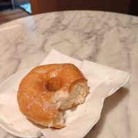 Vegan glazed donut! at The Vegan Corner in Barcelona