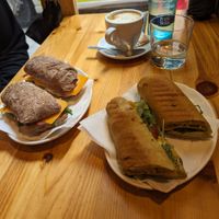 Toasted sandwiches at The Vegan Corner in Barcelona