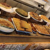 Buffet at The Vegan Corner in Barcelona