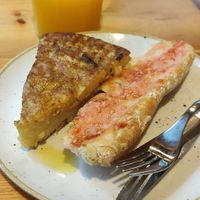 Tortilla at The Vegan Corner in Barcelona