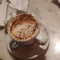Cappuccino at The Vegan Corner in Barcelona