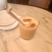 Iced latte at The Vegan Corner in Barcelona