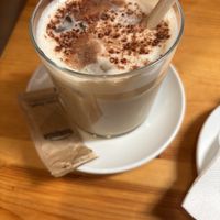 Iced latte   at The Vegan Corner in Barcelona