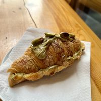 pistachio croissant  at The Vegan Corner in Barcelona
