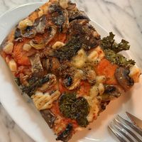 Vegetable focaccia   at The Vegan Corner in Barcelona