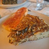Courgette tortilla at The Vegan Corner in Barcelona