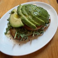 Avocado toastt  at The Vegan Corner in Barcelona
