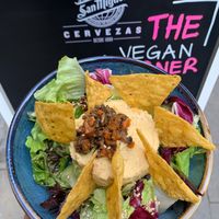 We eat 2  at The Vegan Corner in Barcelona