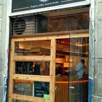 Cool exterior!  at The Vegan Corner in Barcelona