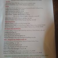 The Sunday Menu - vegan, vegetarian and gluten free options at The Masons Arms in Warkworth