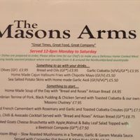 Vegan and veggie sides / snacks at The Masons Arms in Warkworth