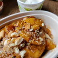 Mrs. Parker's Donut Peach Cobbler at Soul Bowl in Minneapolis
