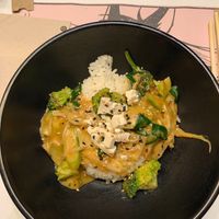 Rice with curry, tofu and vegetables  at UDON - Plenilunio in Madrid