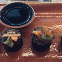 Vegan papaya roll at UDON - Plenilunio in Madrid