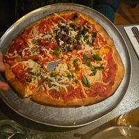 Quad Pizza (four different toppings) at Dudley's in Olinda