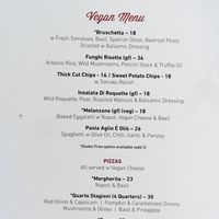 October 2026 menu at Dudley's in Olinda