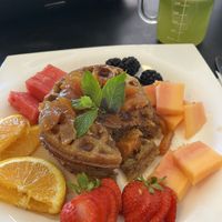 Waffles and Celery Detox Juice  at Juice By J in Grand Rapids