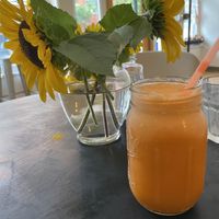 Pineapple carrot juice  at Juice By J in Grand Rapids