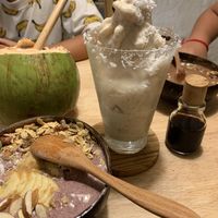 Super Açai Bowl and coconut coffee at Roots in Hanoi