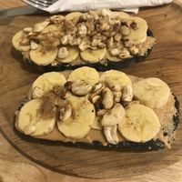 Peanutbutter sandwich at Roots in Hanoi