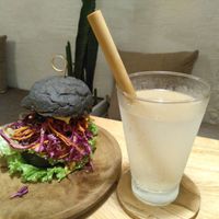 Mush's burger at Roots in Hanoi