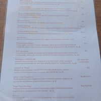 Menu at The Yoga Place Cafe in Blacksmiths