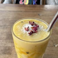 Tropical pash - super food smoothie / Super yummy  at The Yoga Place Cafe in Blacksmiths
