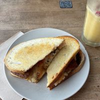 Tradie Toastie - OMG this was the best toastie I’ve ever eaten / hands down ‼️  at The Yoga Place Cafe in Blacksmiths