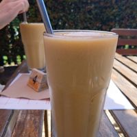 Tropical pash smoothie at The Yoga Place Cafe in Blacksmiths