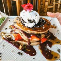 Buckwheat pancakes at The Yoga Place Cafe in Blacksmiths