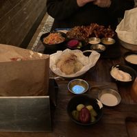 Vegan schawarma and roasted cauliflower  at Nish Nush in Cologne