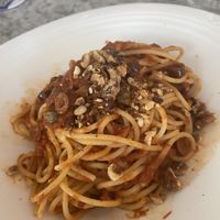 Vegan puttanesca (minus the raisins)   at Carluccio's - South Kensington in South West London