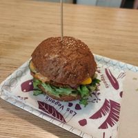 Looks like home made bun, yummm! at Las Vegan's - Kazinczy 11 in Budapest