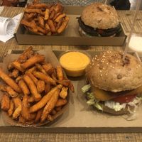 Magic Mushroom and Sweet Dream burgers!!  at Las Vegan's - Kazinczy 11 in Budapest