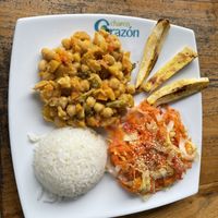 Main plate  at Lulo's Restaurante in Jardin