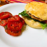 Veganised burger at Chicach in Guatemala City