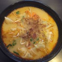 the dumplings full of juice from laksa not much veggies inside on them :-( at Dumpling World in Hobart