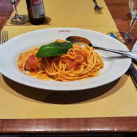 Spaghetti napoli at Santa Lucia in Bern