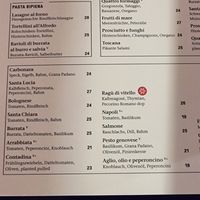 Arrabbiata, Contadina at Santa Lucia in Bern