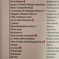 Bansella Barbera Nizza, Costasera Amarone, Bricco dell'Uccellone at Santa Lucia in Bern