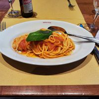 Spaghetti napoli at Santa Lucia in Schaffhausen