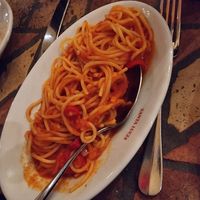 Spaghetti all'arrabbiata at Santa Lucia in Schaffhausen