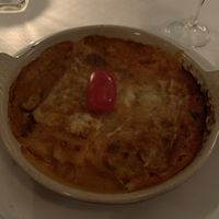 Vegan lasagna with tofu, vegetables and cheese at Santa Lucia - Paradeplatz in Zurich