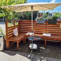 Outside at Zuckero in Vienna