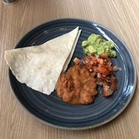 Mexican eggs (minus the eggs) at Circle - Business Bay in Dubai