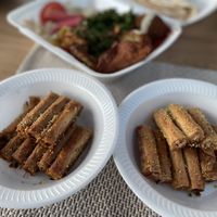 Pistachio on the left and cashew on the right   at Beirut City in Karben