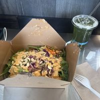 Also had a green Kombucha. Scrumptious!!   at MOM's Organic Market Café in Jessup