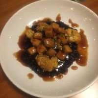 General Tsao Tofu with sweet & spicy sauce, black forbidden rice and cauliflower at The Imperial in Lancaster