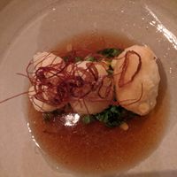 5 course vegan tasting menu - third course (tasty silken tofu) at Ezard in Melbourne