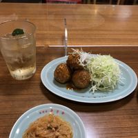 Ban-ban sesame karaage and mapo-harusame at Izakaya Masaka in Tokyo